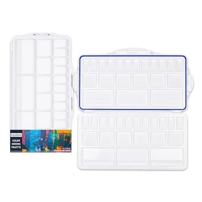 Imagen de Liquidraw Paleta de Pintura 42 Well Paint Air Tight, Mezcla Plegable Extragrande, acrílico, Aceite y Acuarela para Artistas, Estudiantes niños