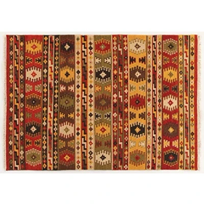 Imagen de Kilim Carpets by Jalal Alfombra Sivas 3 Rojo/Multicolor 60 X 90 cm