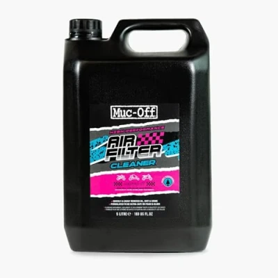 Imagen de Muc Off Limpiador de Filtro Aire, 5 Litros para Motocross y Deportes Motor Limpia Filtros Moto Biodegradable Elimina Aceite Suciedad Buena Potencia