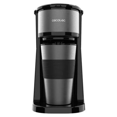 Imagen de Cecotec Cafetera de Goteo con Termo Portátil Coffee 66 Drop&amp;Go. 700 W, Capacidad 420 ml, Boquilla Antigoteo, Filtro Permanente o Papel, Función Autoapagado, Depósito Ventana