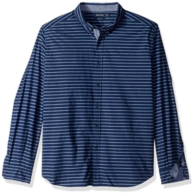 Imagen de Nautica W73132 Camisa Casual, Azul (Marine Blue), NA (Tamaño del Fabricante:M) para Hombre