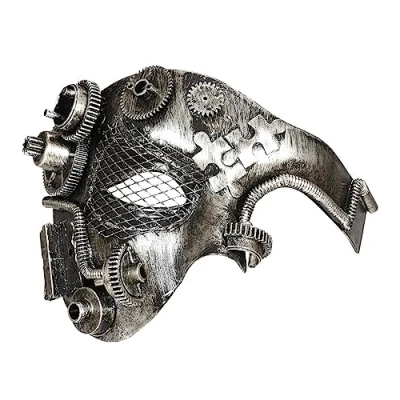 Imagen de WIDMANN MILANO PARTY FASHION Media máscara steampunk, baile de máscaras, fiesta temática, carnaval