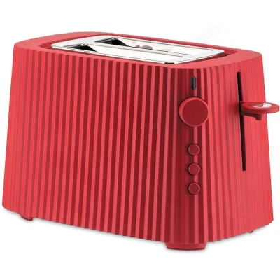 Imagen de Alessi Toaster Plissé Red 6 settings Michele de Lucchi MDL08 R