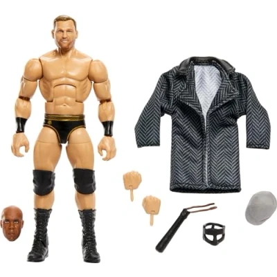 Imagen de Mattel WWE Elite Collection Figura de acción Royal Rumble Ridge Holland con accesorio y piezas Virgil Build A Figure