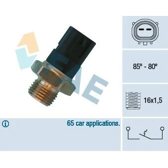 Imagen de FAE 36480 Interruptor de temperatura, ventilador del radiador M 16x1,5 MITSUBISHI: ECLIPSE 1