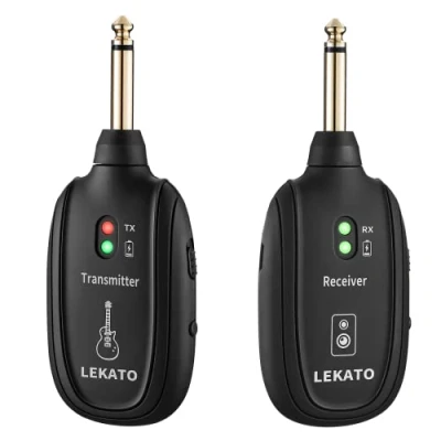 Imagen de LEKATO sistema inalámbrico para guitarra, transmisor recargable, receptor de guitarra digital, conector bajo, inalámbrico, guitarras, violí