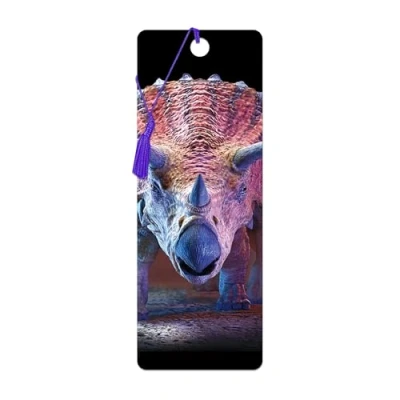 Imagen de 3D LiveLife Marcapaginas Triceraptop de Deluxebase. Un marcapáginas dinosaurios con lenticular e ilustraciones licencia del reconocido artista David Penfound