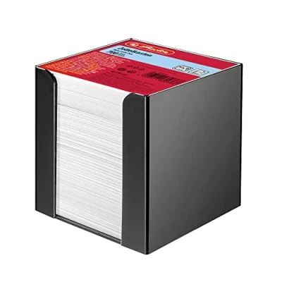 Imagen de Herlitz Sheet Cube Note Box Portatacos de escritorio, negro