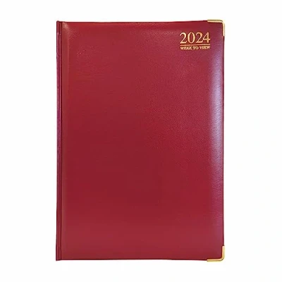 Imagen de G4GADGET Agenda G4 2024, tamaño A4, vista semanal, tapa dura, 80 g/m², papel para oficina y hogar