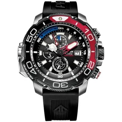 Imagen de Citizen Eco Drive Promaster Aqualand reloj rojo para hombre 50 mm BJ2167 03E, Cronógrafo, de buceo