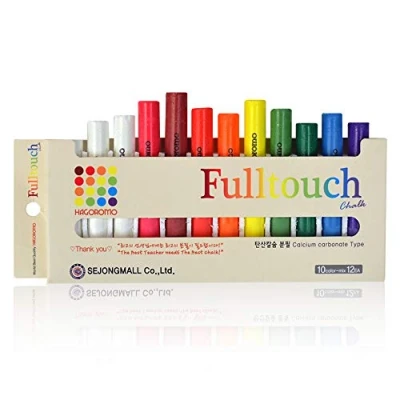 Imagen de Hagoromo Tiza de 10 colores Mix fulltouch (pequeño paquete) (12pcs) 1 caja multicolor
