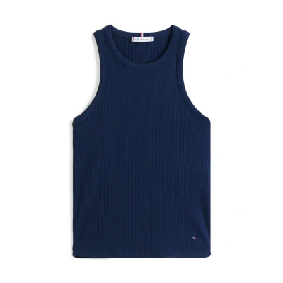 Imagen de Tommy Hilfiger SLIM TANK Top, Mujer, Talla: Large, Dark night navy