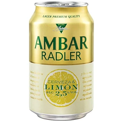 Imagen de Cerveza Ambar Radler pack 24 latas 33 cl