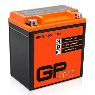 Imagen de GP PRO GB10L B 12V 11Ah GEL Batería de arranque (compatible con YB10L / B2) (Sin necesidad mantenimiento/Sellado) Scooters y Motos Acumulador