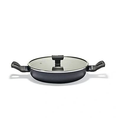 Imagen de Moneta Nova cacerola baja con tapa, aluminio, Negro, 28 cm, para todo tipo de cocinas incluida inducción