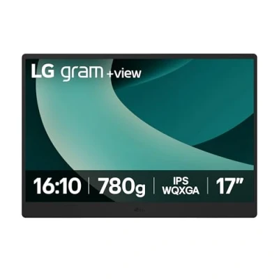 Imagen de Monitor LG 17MT70, 17&quot; WQXGA, 60 Hz, 5 ms, IPS, 2x USB C, Compatible con PC y smartphones, Gris