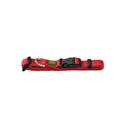 Imagen de HUNTER Vario Basic Collar para Perro, Resistente, Flexible, Cierre de presión, tamaño S / 1,5, Color Rojo