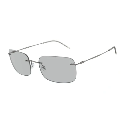 Imagen de Giorgio Armani Unisex Gafas de sol, Talla: 58, Matte gunmetal/light grey