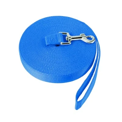 Imagen de NavoX correa de entrenamiento para perro, 5 m, nailon larga perros, recuperación mascotas, senderismo, camping, caza, patio trasero, color azul