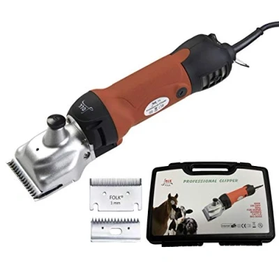 Imagen de Folk Esquiladora Profesional Modelo FL8 500W Trasquilar peladora Garantía 2 años, Servicio técnico y Recambios, Perros, mulos, Burro, Caballo (B + 1 Cuchilla Peine Extra mm)
