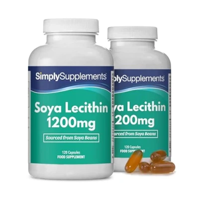 Imagen de Lecitina 1200mg ¡Bote de hasta 8 meses! 240 Cápsulas SimplySupplements