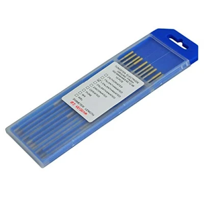 Imagen de RIVERWELD Electrodo de tungsteno para soldadura TIG 1,5% Lantano WL15 Oro Tamaño 2,4 mm x 150 10 unidades