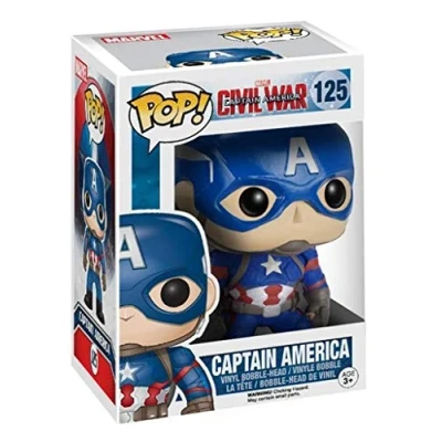 Imagen de Funko Pop! Bobble Colección Marvel Figura Capitán América (7223)