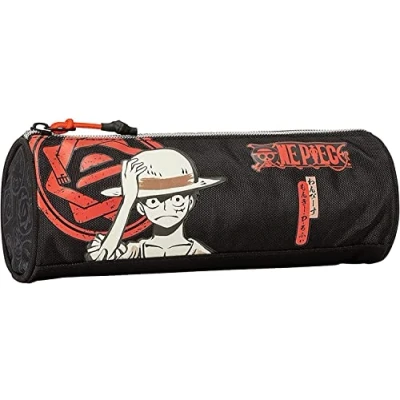 Imagen de Comix Estuche Escolar Redondo One Piece Anime, Negro, Casual