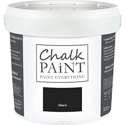 Imagen de Chalk Paint Everything® Pintura tiza Nero vuelva a dar color fácilmente todo tipo de material sin lijar (5 Litros)