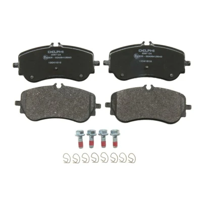 Imagen de DELPHI LP3367 Juego de pastillas freno preparado para indicador desgaste Chapa antichirridos con accesorios VOLKSWAGEN: Crafter Furgón