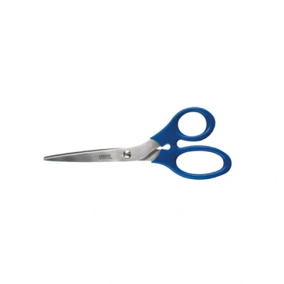 Imagen de Esselte 82118 Tijeras premium, Para diestros y zurdos, Mango ergonómico, Largo 18,5 cm, Azul