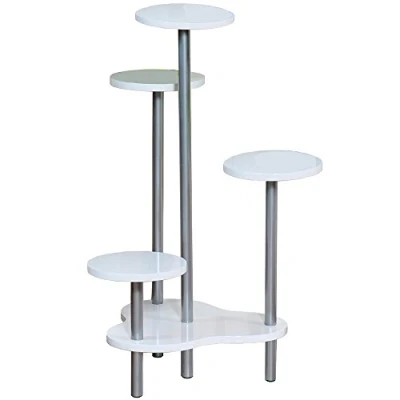 Imagen de Kesper Soporte para Flores en Color, Madera, Blanco/Gris, 64.5 x 72.5 46 cm