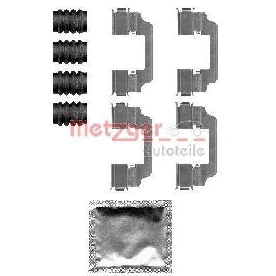 Imagen de METZGER 109 1826 Kit de accesorios, pastillas frenos BMW: 6 Gran Coupe, X4, 5 Berlina