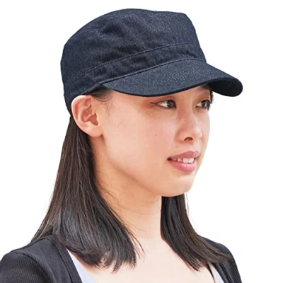 Imagen de CHARM Gorra Militar Algodón Hombre Gorro Militares Verano Mujer Sombrero Invierno Indigo