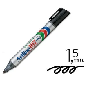 Imagen de Artline Juego de 6 rotuladores&quot;Eco &#039;107&quot; permanent permanente punta cónica 1,5 mm negro