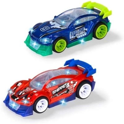 Imagen de Dickie Toys Coche de Juguete Midnight Racer (14 cm) Street N BEATZ con Cuerpo Metal, Motor retracción, luz y música, para niños a Partir 3 años (2 Modelos, selección aleatoria)