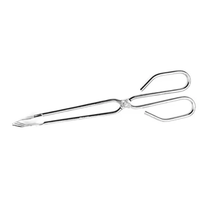 Imagen de Fackelmann Food&amp;More Tenacillas Cocina con Palas en Acero, Color Inoxidable, 25x7,3x3,3cm, 1 ud, Plateado, 25cm