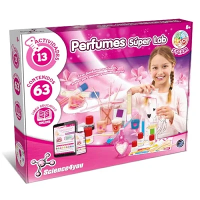 Imagen de Science4you Perfumes y Esencias CREA Súper Laboratório de Quimica con 11 Experimentos para Niños Kit Cientifico Juguetes Educativos Niñas +8 Años