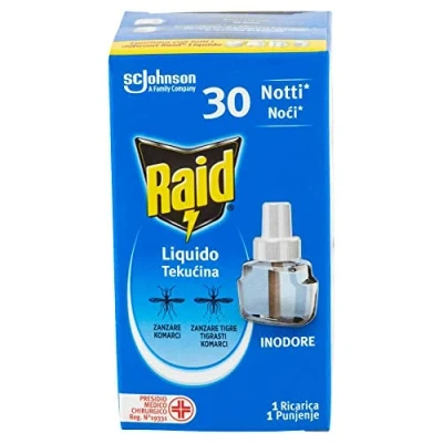 Imagen de 12 recargas Raid líquido recarga difusor eléctrico mosquitos tigre y comunes