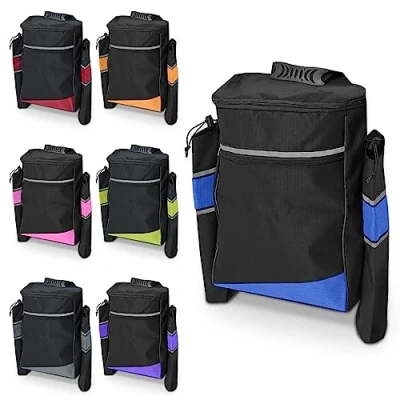 Imagen de Biscay bolsa para muletas de movilidad Azul bolsas silla ruedas, soporte bastón, y cestas scooter