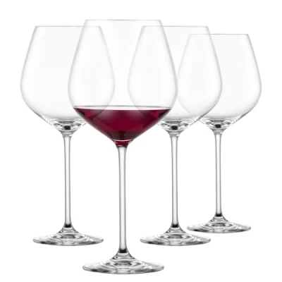 Imagen de Schott Zwiesel copas de vino tinto color burdeos Fortissimo (juego 4), elegantes para tinto, aptas lavavajillas, fabricadas en Alemania (número referencia