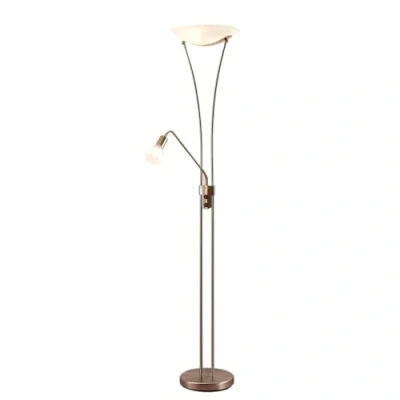 Imagen de lámpara de pie &#039;Felicia&#039; (Moderno) en Gris hecho Metal e.o. para Salón &amp; Comedor (3 llamas, E27) Lindby pie,