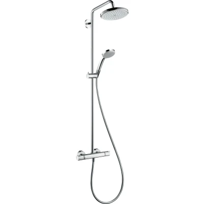 Imagen de hansgrohe Croma Sistema de ducha con termostato 220 1 tipo chorro ahorro agua 9 l/min termostato, cromo, 27188000