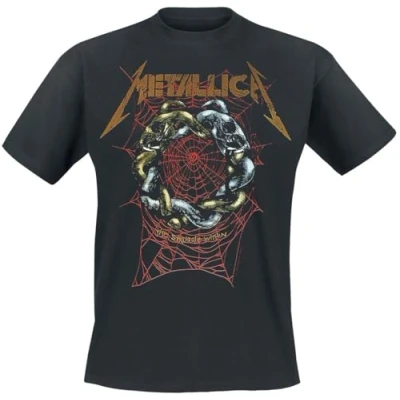 Imagen de Metallica Ruin/Struggle Hombre Camiseta Negro M 100% algodón Regular