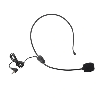 Imagen de Vbestlife Mini Auriculares con Cable montados en la Cabeza de 3,5 mm, micrófono Condensador para Altavoz Amplificador Voz