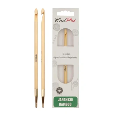 Imagen de KnitPro Bamboo Afghan Tunisian (5.50mm) Agujas de Ganchillo 1 Unidad