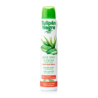 Imagen de TULIPÁN NEGRO, DESODORANTE SPRAY ALOE VERA &amp; JOJOBA 200ML