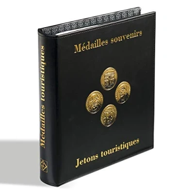 Imagen de Leuchtturm 342176 Álbum para Monedas Optima Classic Design Médailles Souvenirs Incl. 5 Fundas