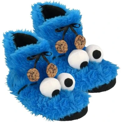Imagen de 0122032 Zapatillas del Monstruo de Las Galletas Barrio Sésamo, Felpa, tamaño 41/42