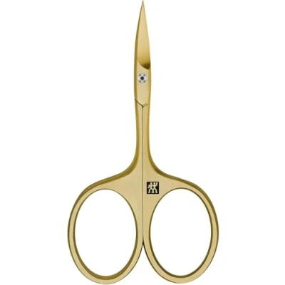 Imagen de ZWILLING Tijera para cutículas (corte fino y preciso de restos piel, cuidado seguro las uñas, filo cortante), Premium, dorada, 95 mm